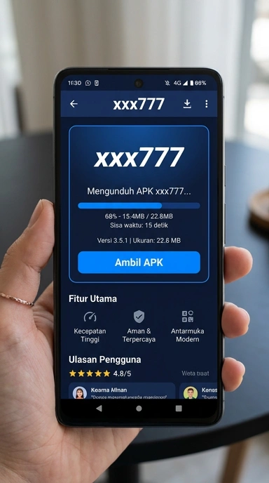 Tampilan halaman APK xxx777
